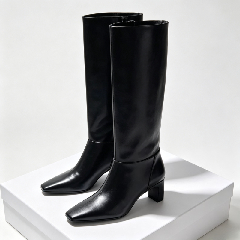 Street Fashion Designers - Fashion Leather Kitten Heels Women Boots