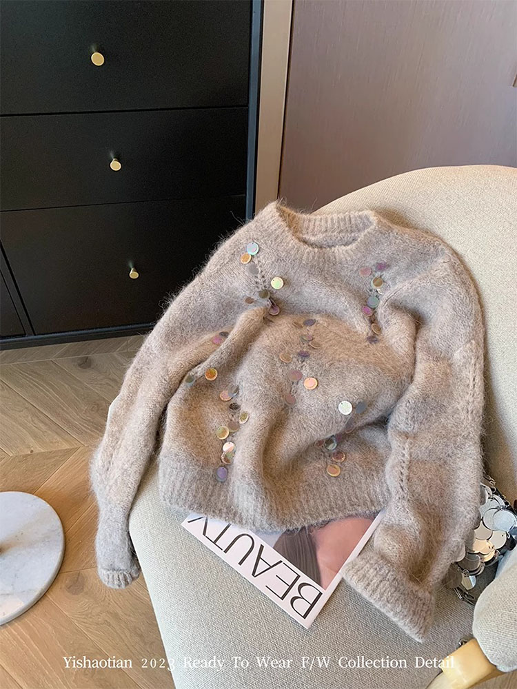 Street Fashion Korea - Korean Streetwear Sweater Office Lady Autumn