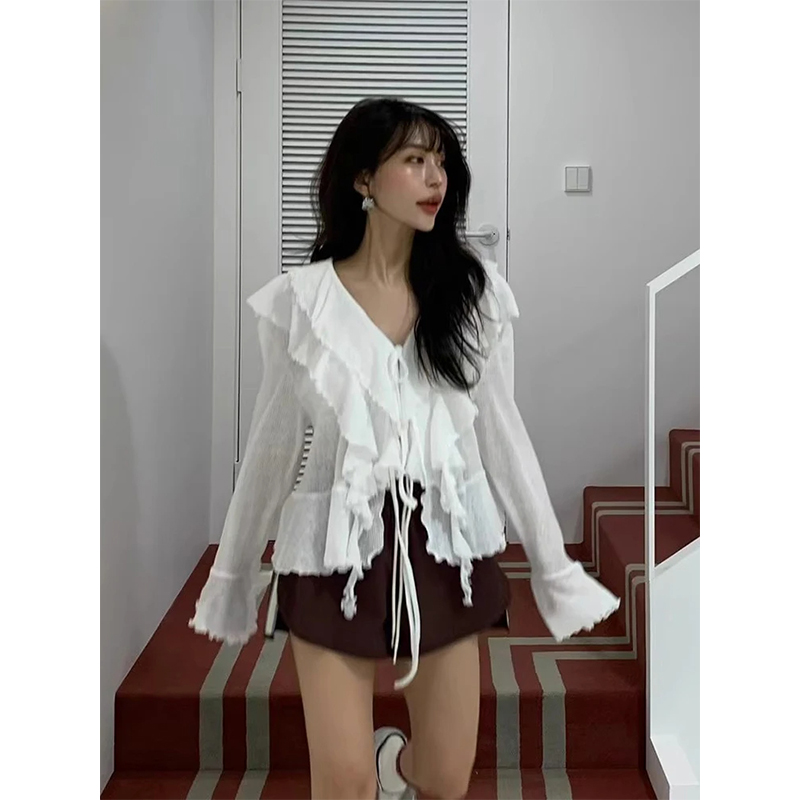 MEXZT Cropped White Shirts Wom - огляд і ціна Street Fashion Korea