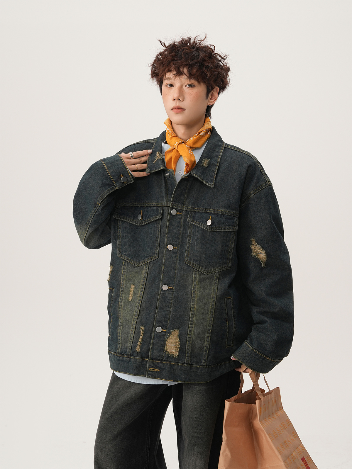 American High Street Ripped De - огляд і ціна Street Fashion Jacket