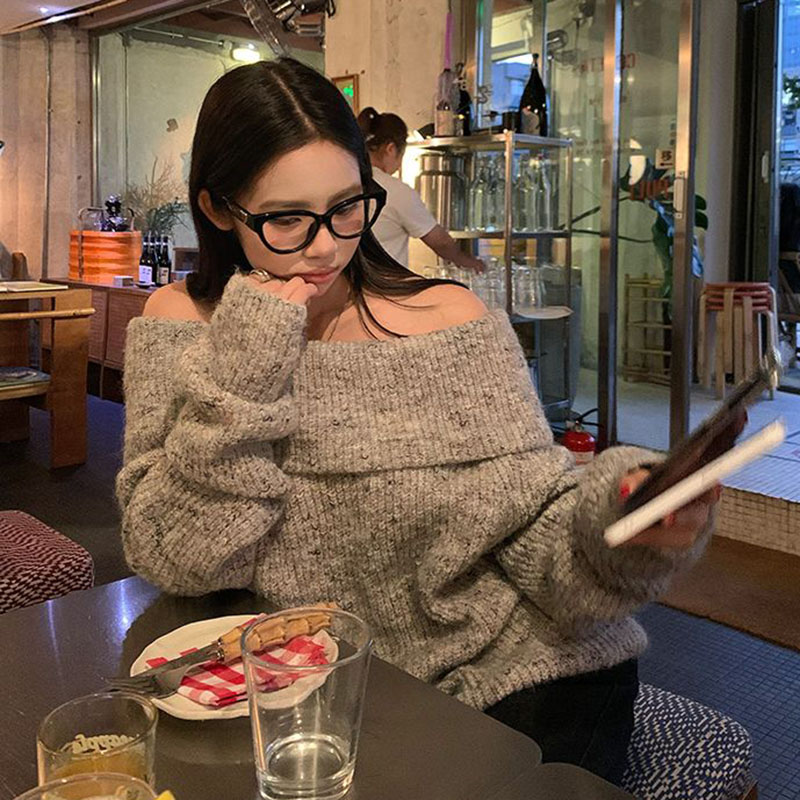 Elegant Off Shoulder Slash Nec - огляд і ціна Street Fashion Korea