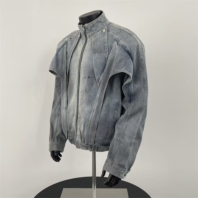 Distressed Dirty Denim Jacket  - огляд і ціна Street Fashion Vibes