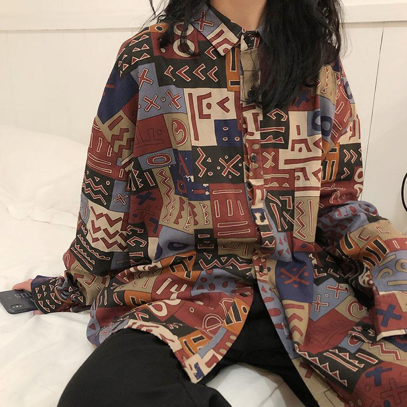 Vintage Harajuku Women Blouses - огляд і ціна Street Fashion Korea