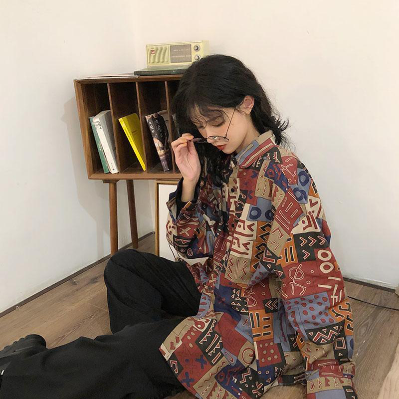 Vintage Harajuku Women Blouses - огляд і ціна Street Fashion Korea