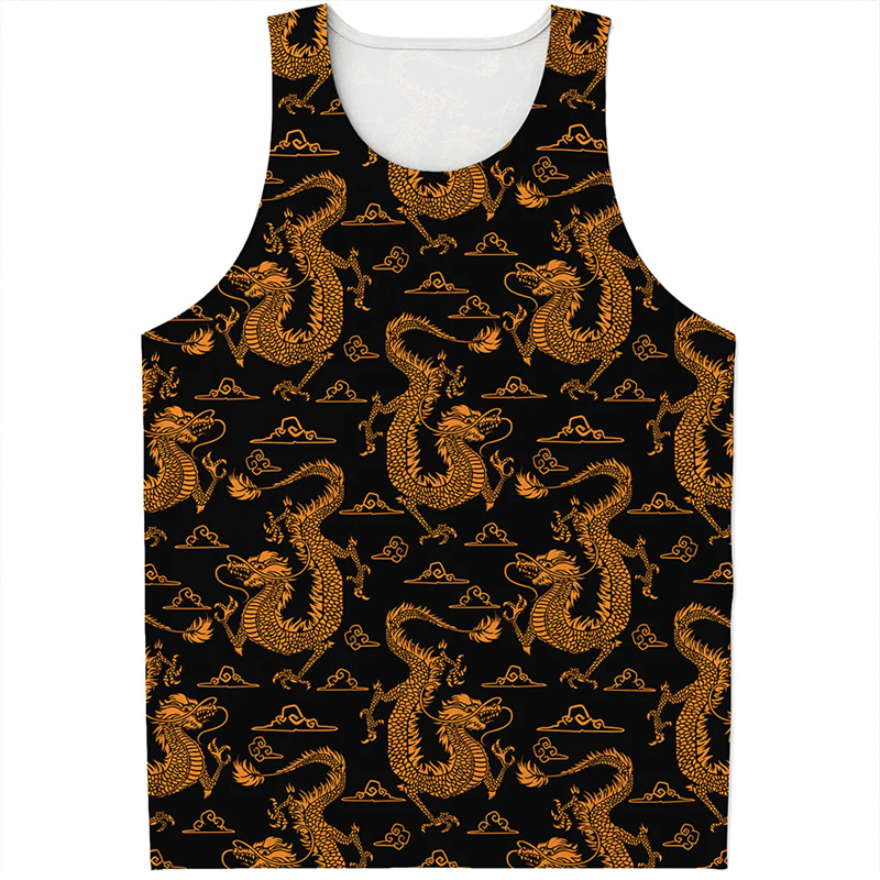 Chinese Dragon Pattern Tank To - огляд і ціна Street Fashion In Chinese