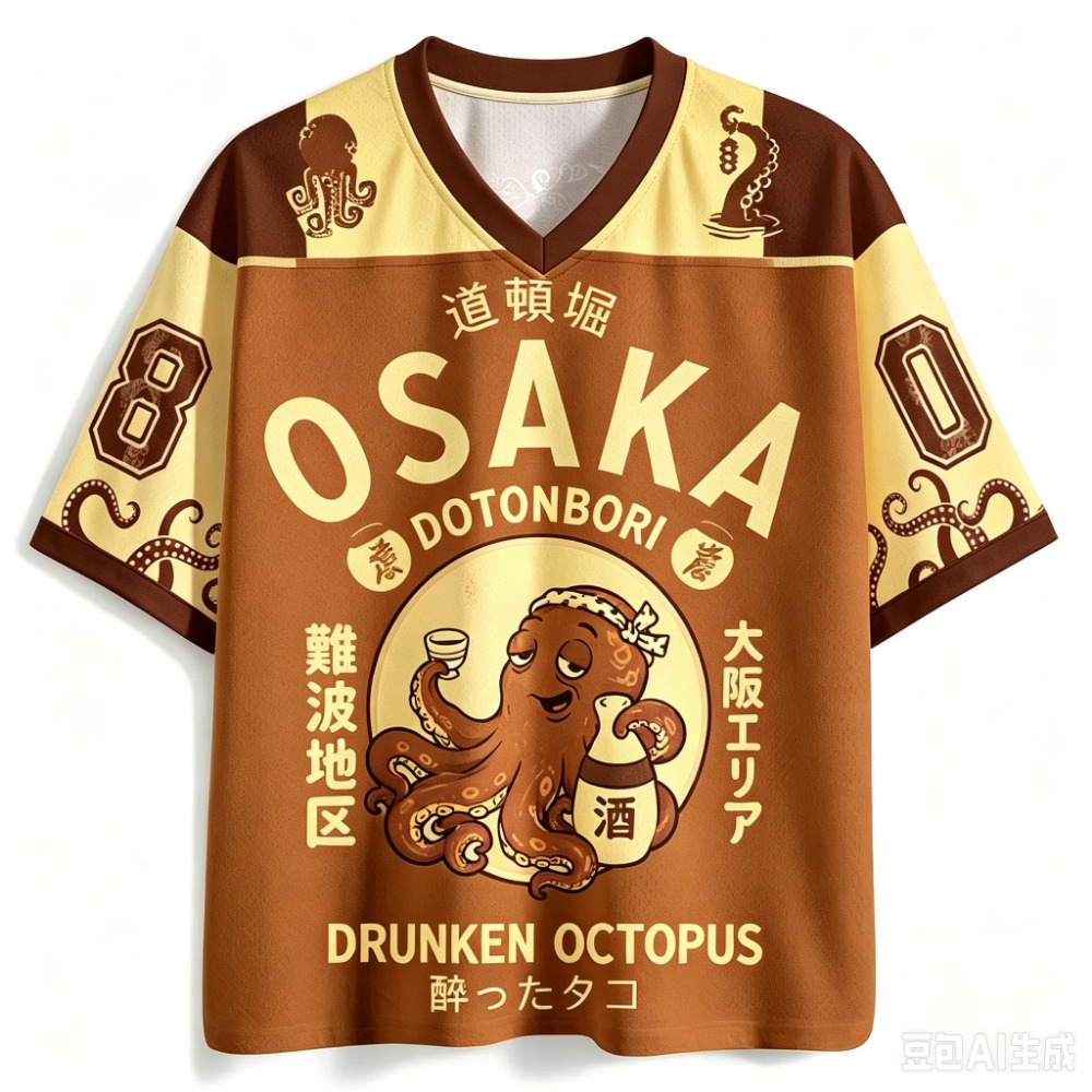 Y2K Osaka Octopus Pattern 3D P - огляд і ціна Street Fashion Osaka