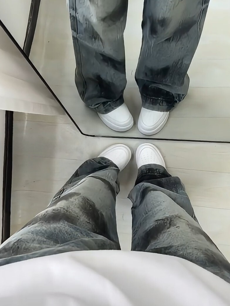 Blue Tie-Dye Men's Jeans High  - огляд і ціна Street Fashion Vibes