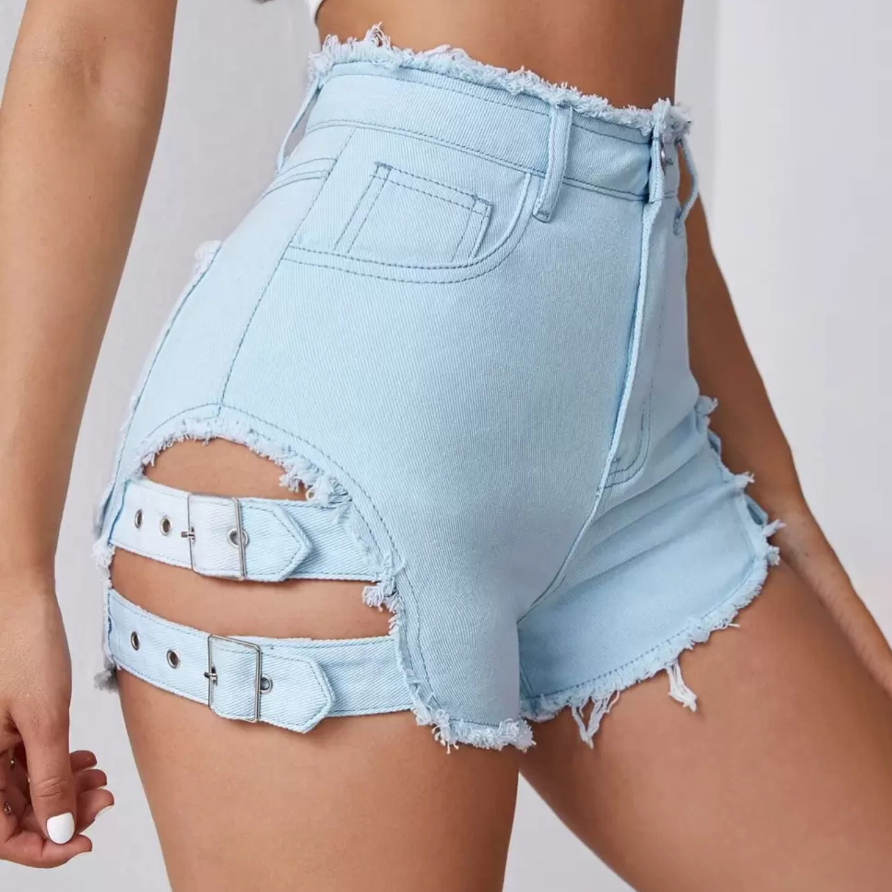 Women High Waist Denim Shorts  - огляд і ціна Street Fashion Hot