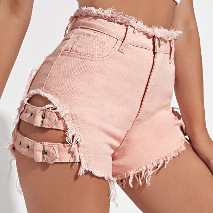 Women High Waist Denim Shorts  - огляд і ціна Street Fashion Hot