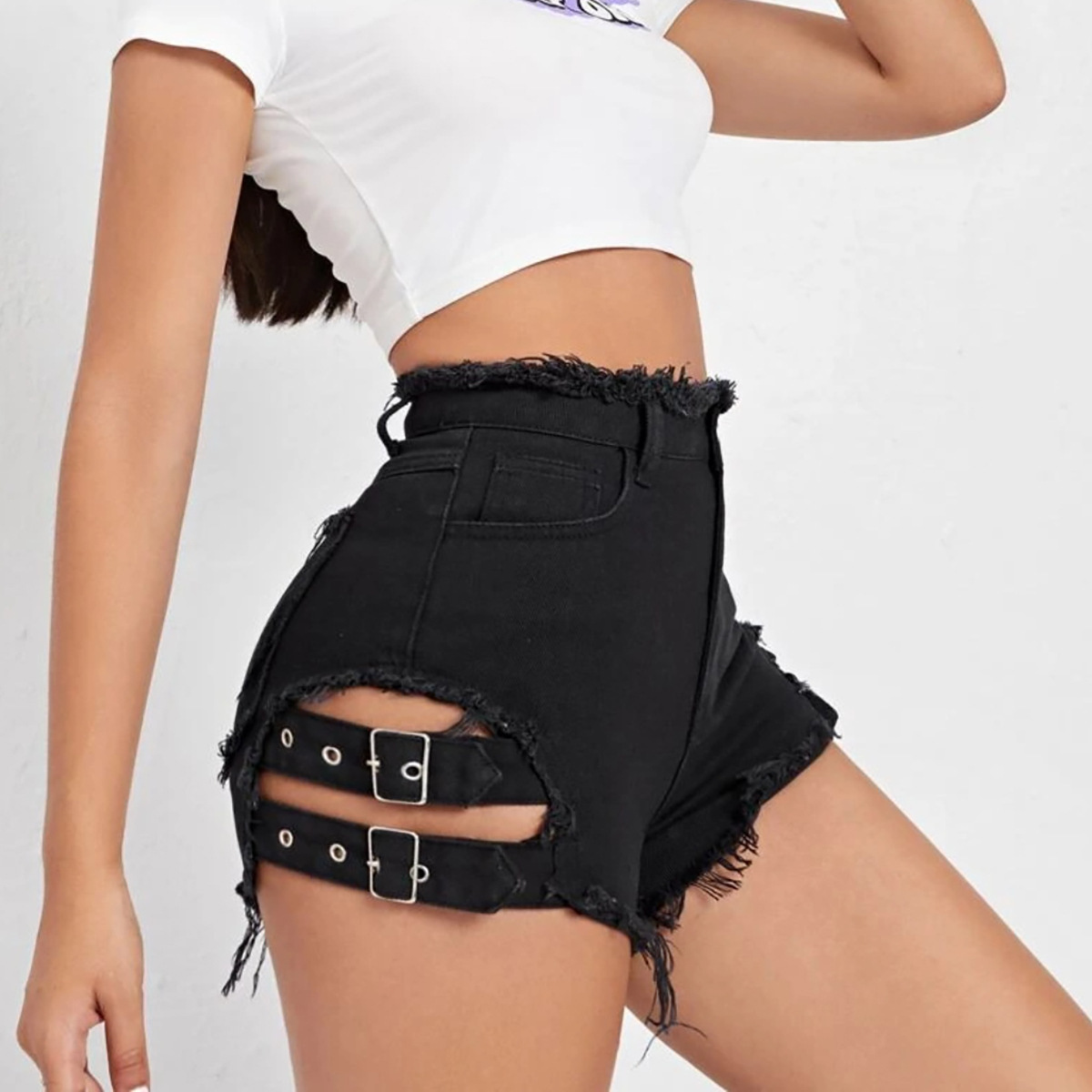 Women High Waist Denim Shorts  - огляд і ціна Street Fashion Hot