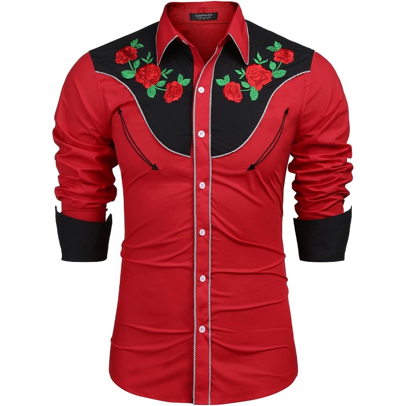 Men's Western Cowboy Shirt Lon - огляд і ціна Street Fashion Dance