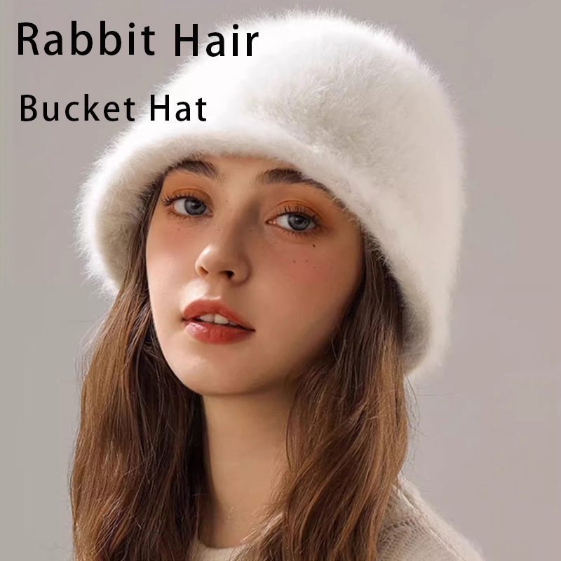 Winter Rabbit Hair Bucket Hat  - огляд і ціна Street Fashion Russia
