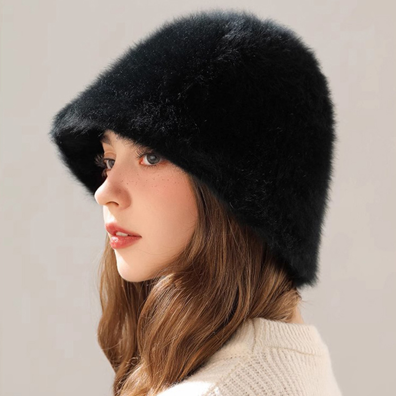 Winter Rabbit Hair Bucket Hat  - огляд і ціна Street Fashion Russia
