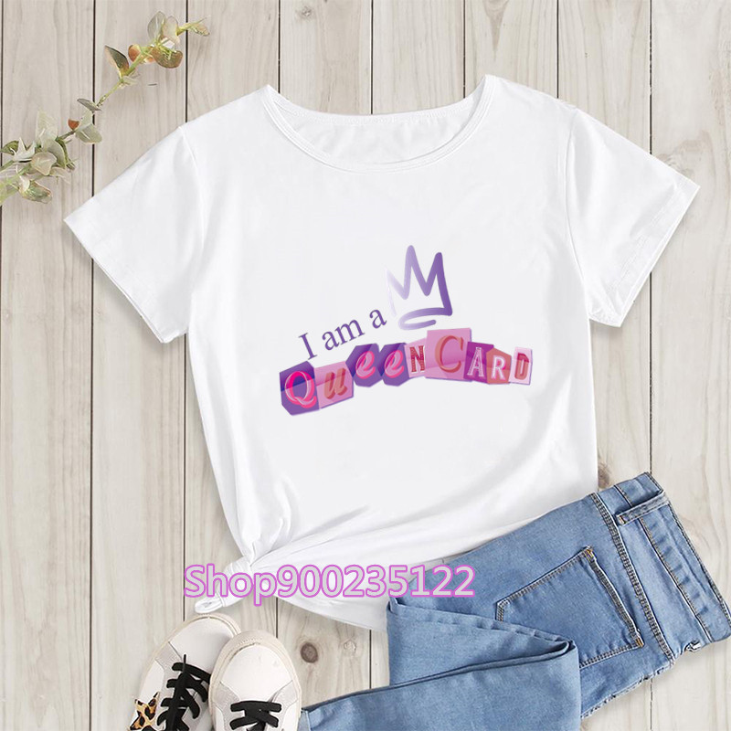 I'm a Queencard T Shirt Korea  - огляд і ціна Street Fashion Asian
