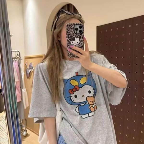 Short Sleeved Hello Kitty Prin - огляд і ціна Street Fashion Designers