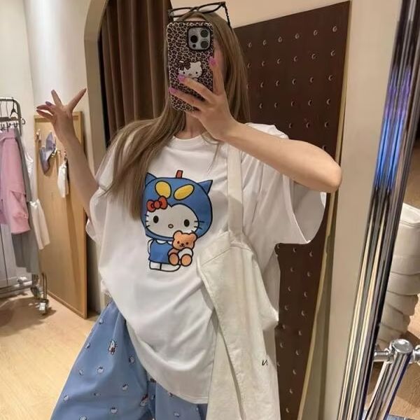 Short Sleeved Hello Kitty Prin - огляд і ціна Street Fashion Designers