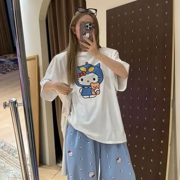 Short Sleeved Hello Kitty Prin - огляд і ціна Street Fashion Designers
