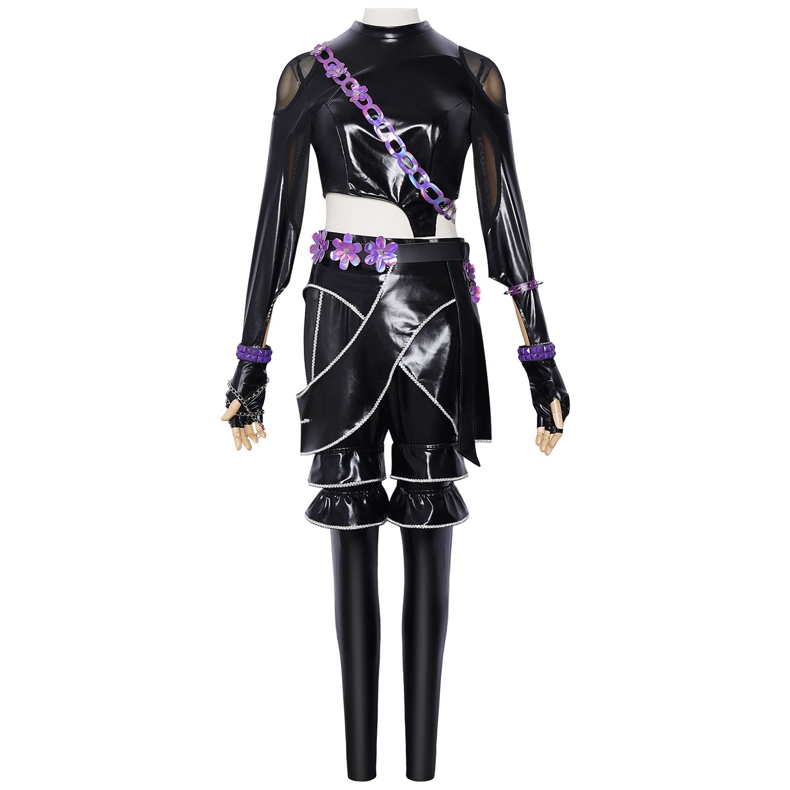 Kpop Outfits Women Black Purpl - огляд і ціна Street Fashion Dance